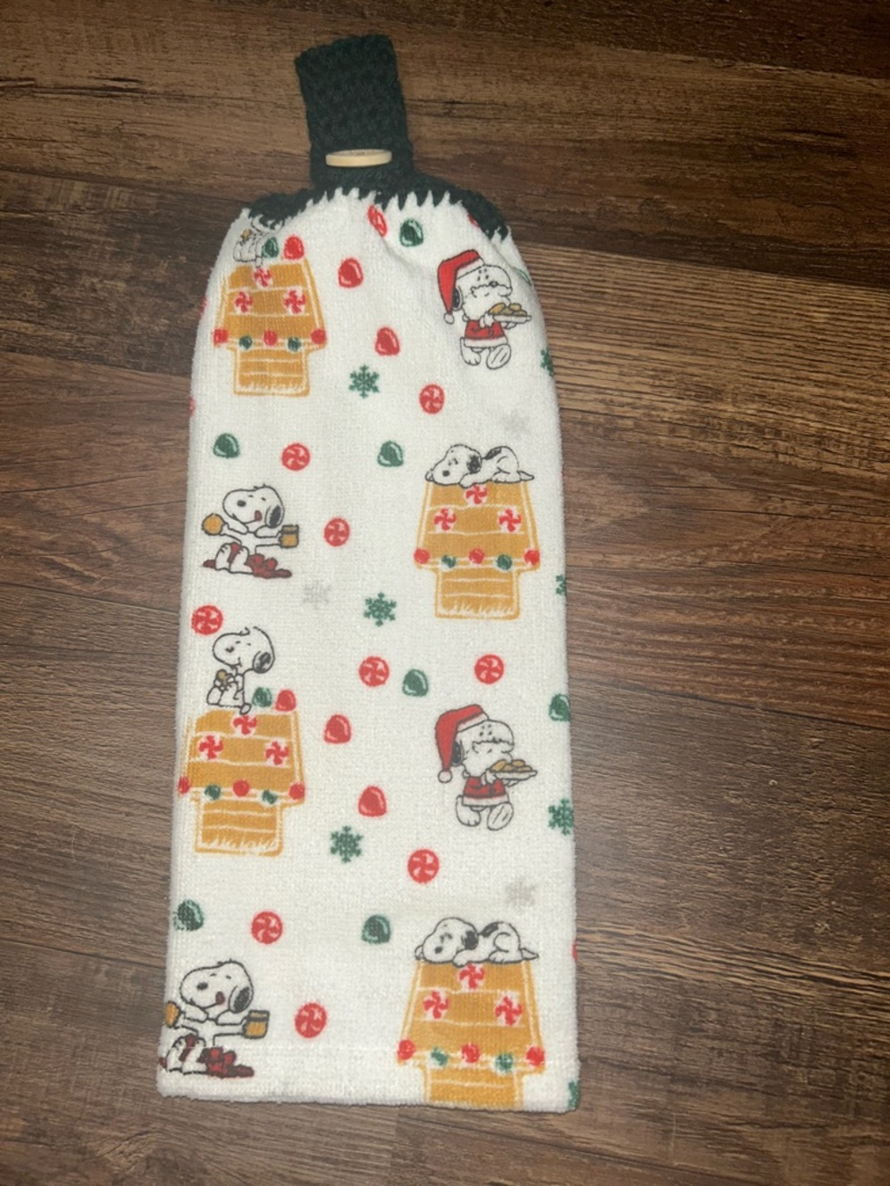 Snoopy Christmas Hanging Kitchen Towel